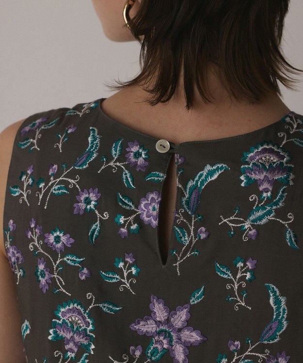 GRACE CONTINENTAL ティアードロングワンピース カーキ