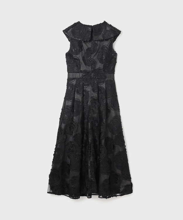 GRACE CONTINENTAL ローズ刺繍ワンピース ブラック