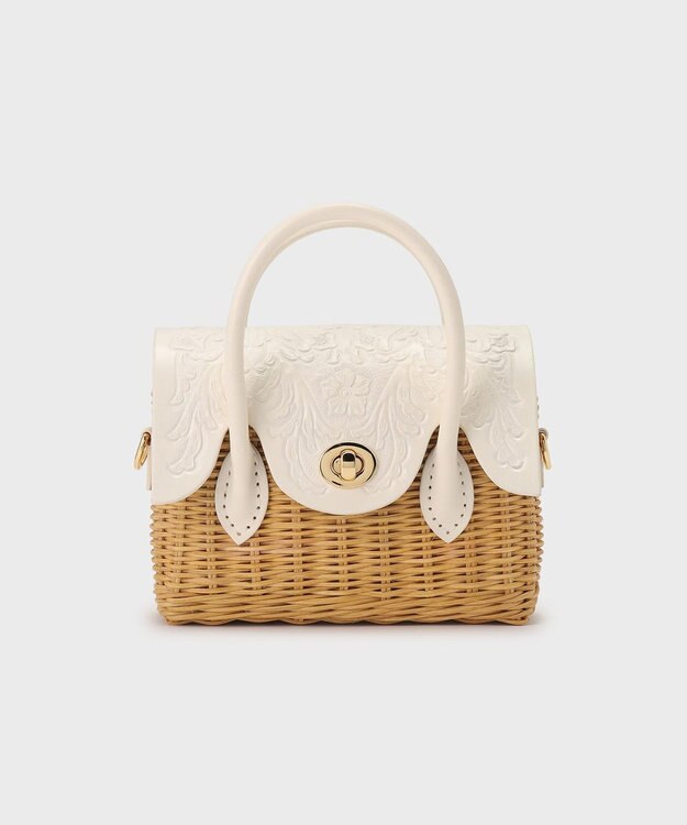 GRACE CONTINENTAL Micro RattanBag エクリュ