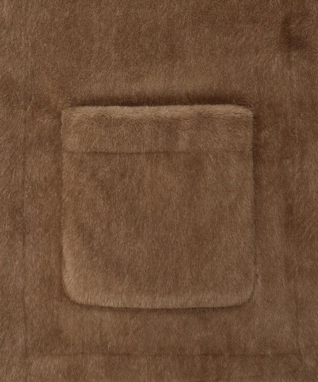 GRACE CONTINENTAL フェイクミンクストール ブラウン