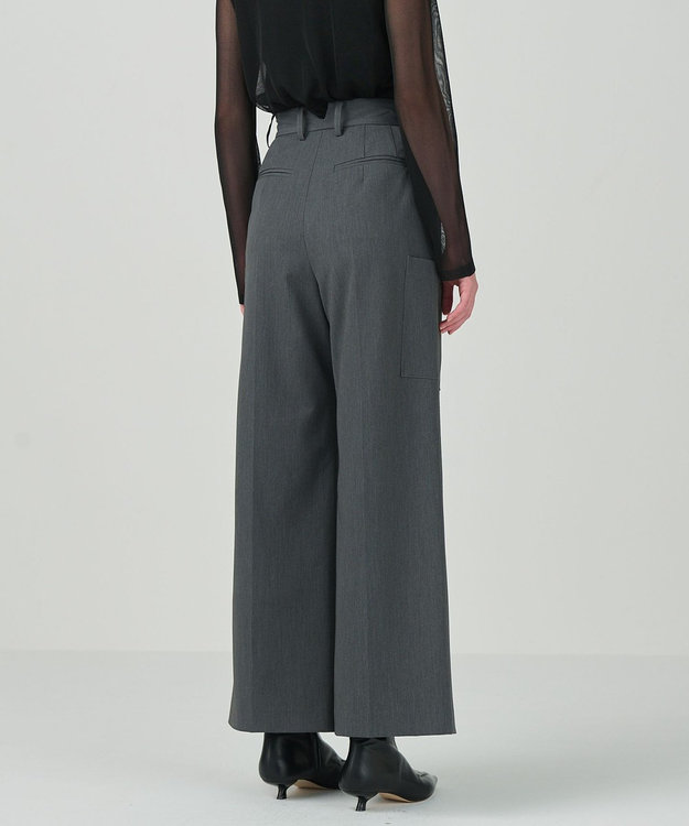 GRACE CONTINENTAL ワイドワークパンツ グレー