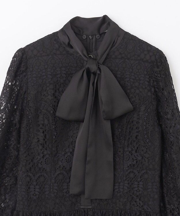 GRACE CONTINENTAL レースボウタイワンピース ブラック