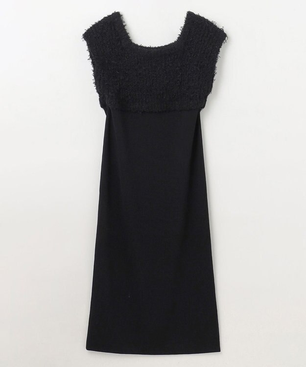 GRACE CONTINENTAL ツイーディーコンビニットワンピース ブラック