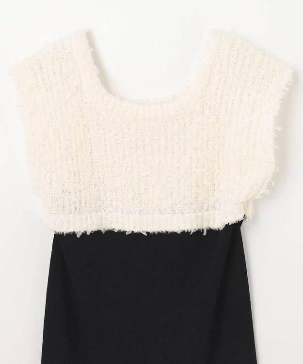 GRACE CONTINENTAL ツイーディーコンビニットワンピース キナリ