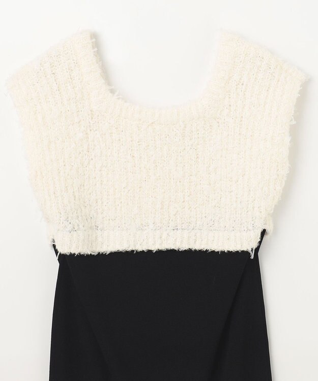 GRACE CONTINENTAL ツイーディーコンビニットワンピース キナリ