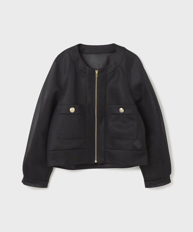 GRACE CONTINENTAL シアーダンボールブルゾン ブラック