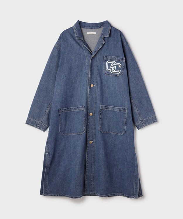 GRACE CONTINENTAL メカニックデニムコート ブルー