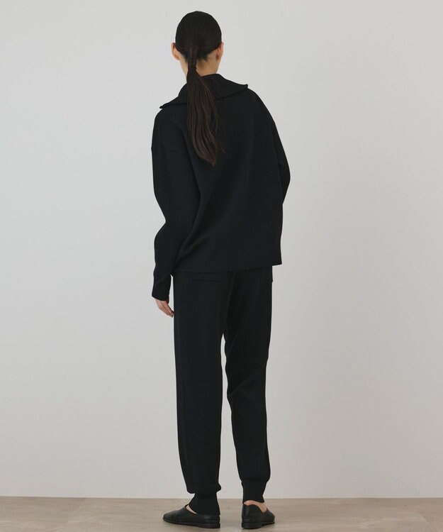 GRACE CONTINENTAL スムースニットトップ　 ブラック