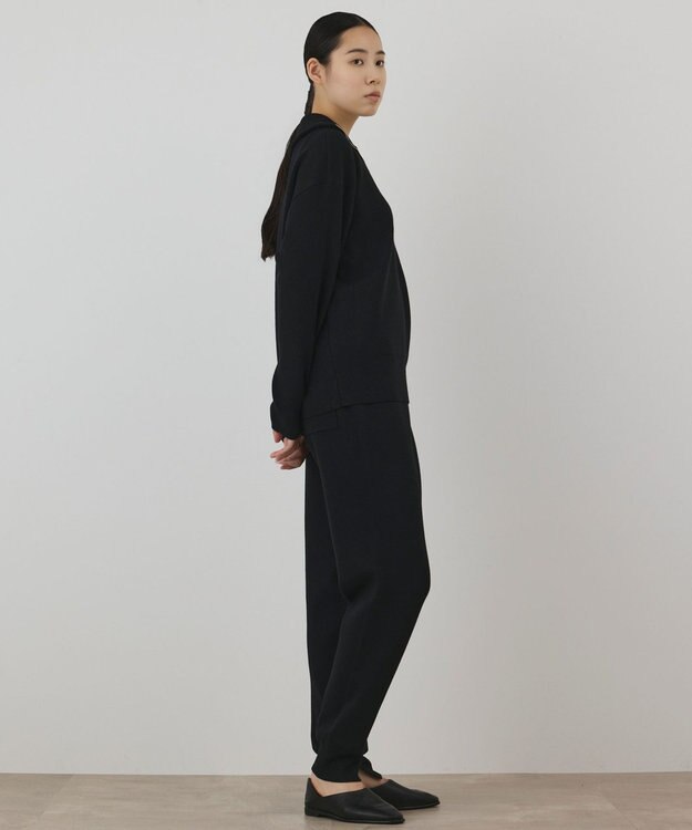 GRACE CONTINENTAL スムースニットトップ　 ブラック