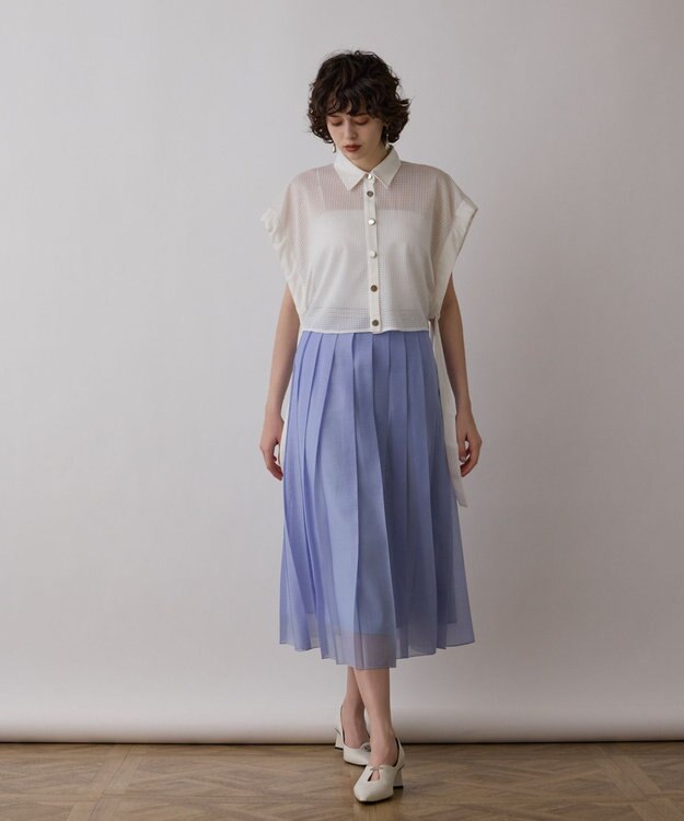 メッシュポンチョシャツ Diagram SOLD}グレースコンチネンタル｜GRACE CONTINENTAL ダイアグラム