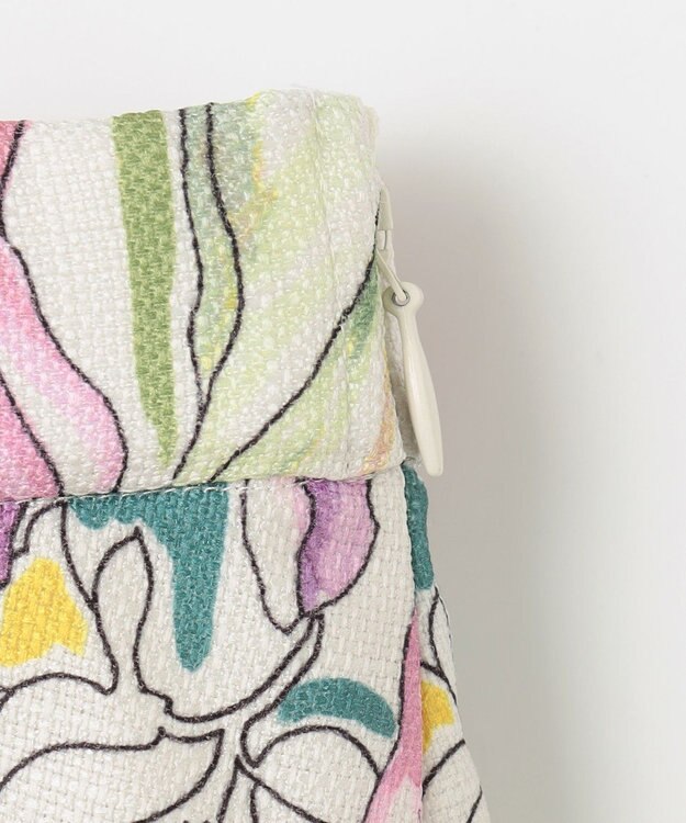 GRACE CONTINENTAL フラワーガーデンプリントスカート ピンク