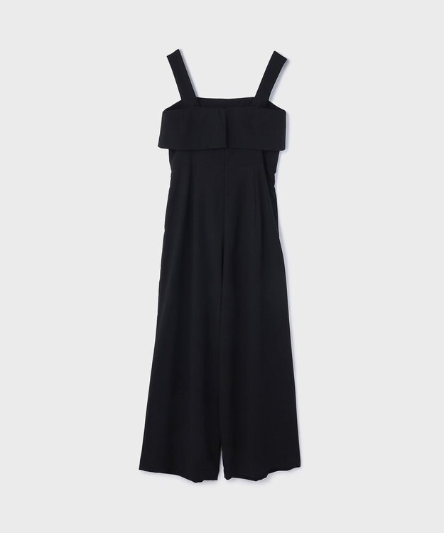 GRACE CONTINENTAL フリルケープサロペット ブラック