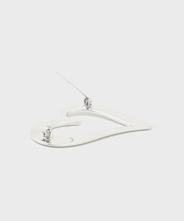 GRACE CONTINENTAL ハートチャンキーブローチ シルバー