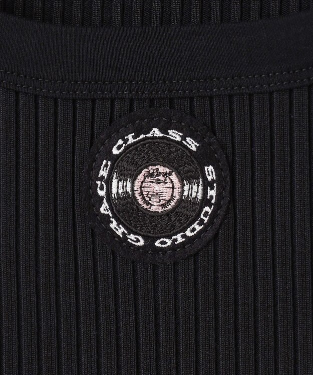 GRACE CONTINENTAL リブニットタンクトップ ブラック