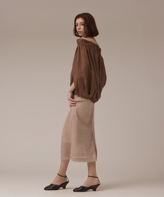 GRACE CONTINENTAL ケープ風2WAYトップ ブラウン