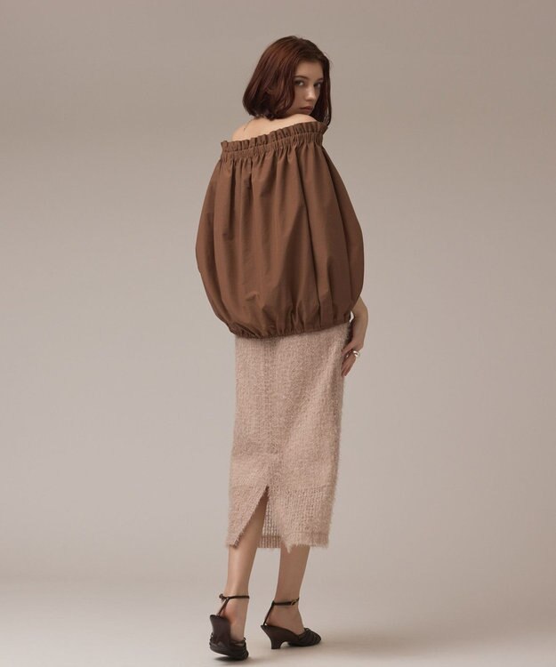 GRACE CONTINENTAL ケープ風2WAYトップ ブラウン