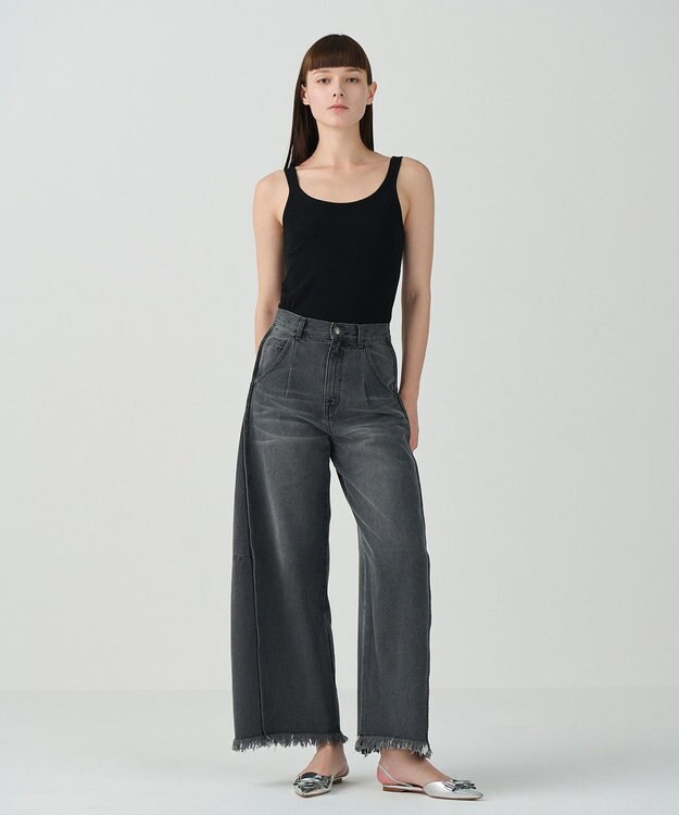 GRACE CONTINENTAL シルクカシミヤタンクトップ ブラック