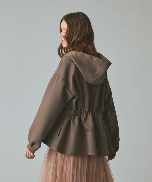 GRACE CONTINENTAL ロゴドロストフーディ カーキ