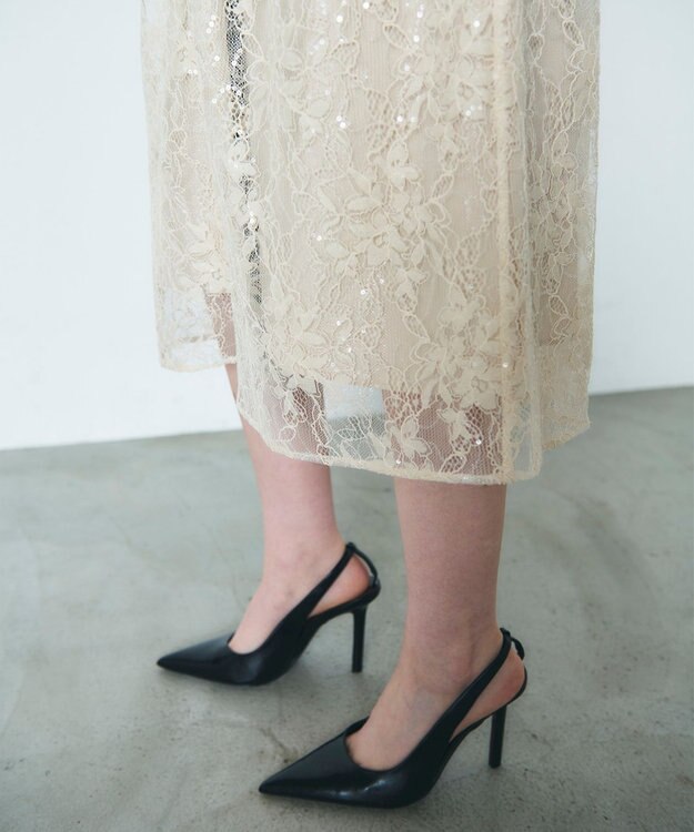 GRACE CONTINENTAL レーススパンコールワンピース キナリ