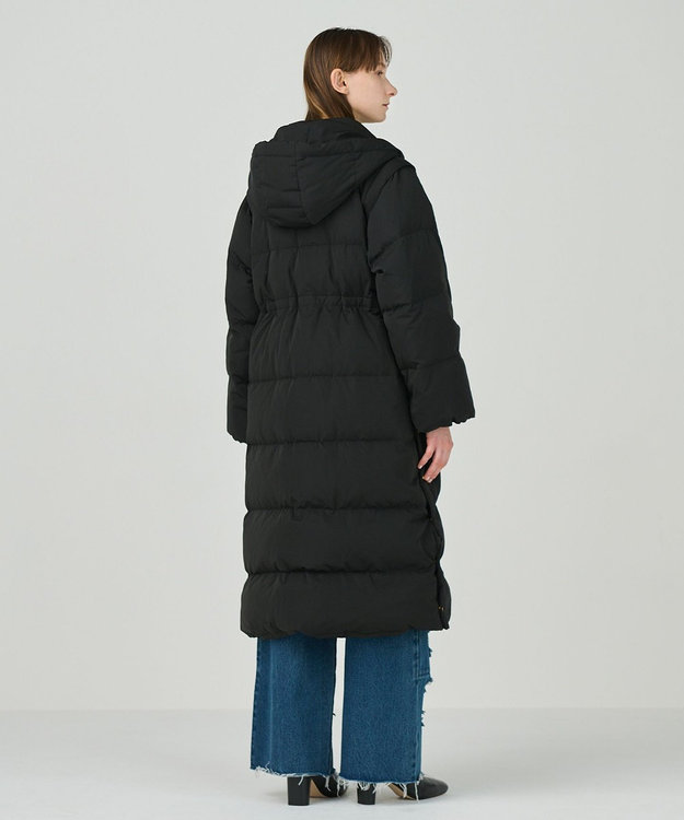 GRACE CONTINENTAL 2WAYロングダウンコート ブラック