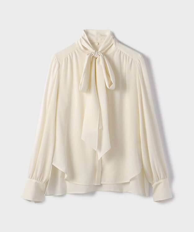 GRACE CONTINENTAL トリアセボウタイブラウス キナリ