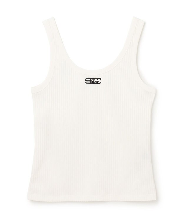 GRACE CONTINENTAL リブタンクトップ ホワイト