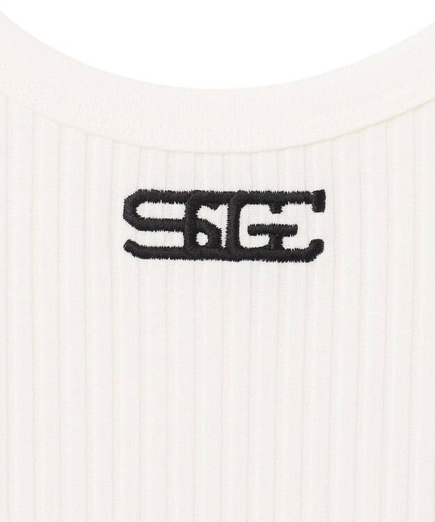 GRACE CONTINENTAL リブタンクトップ ホワイト