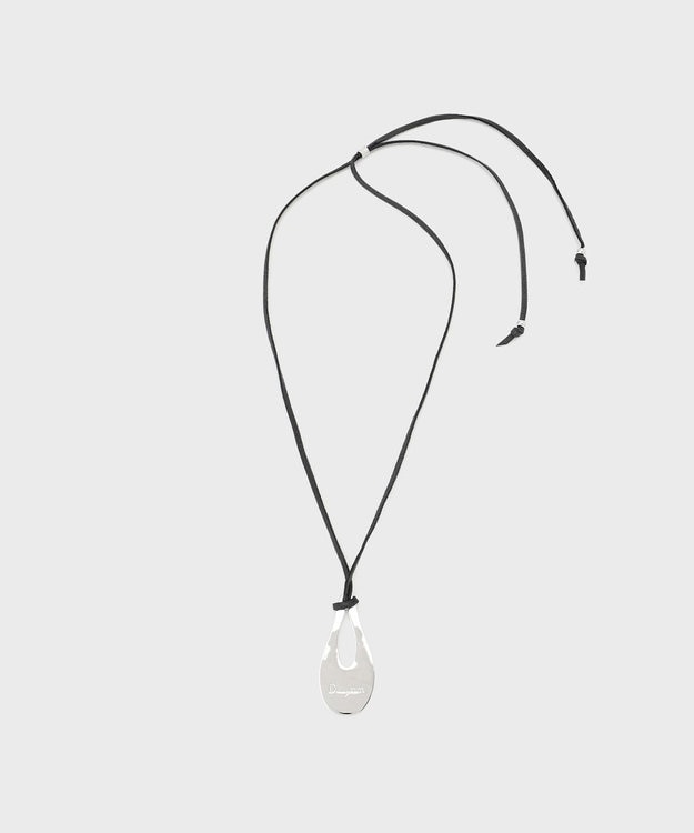 GRACE CONTINENTAL ロゴプレートネックレス ブラック