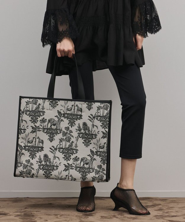 GRACE CONTINENTAL アニマルジャガードトートバッグ キナリ