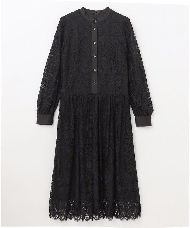 GRACE CONTINENTAL レースボウタイワンピース ブラック