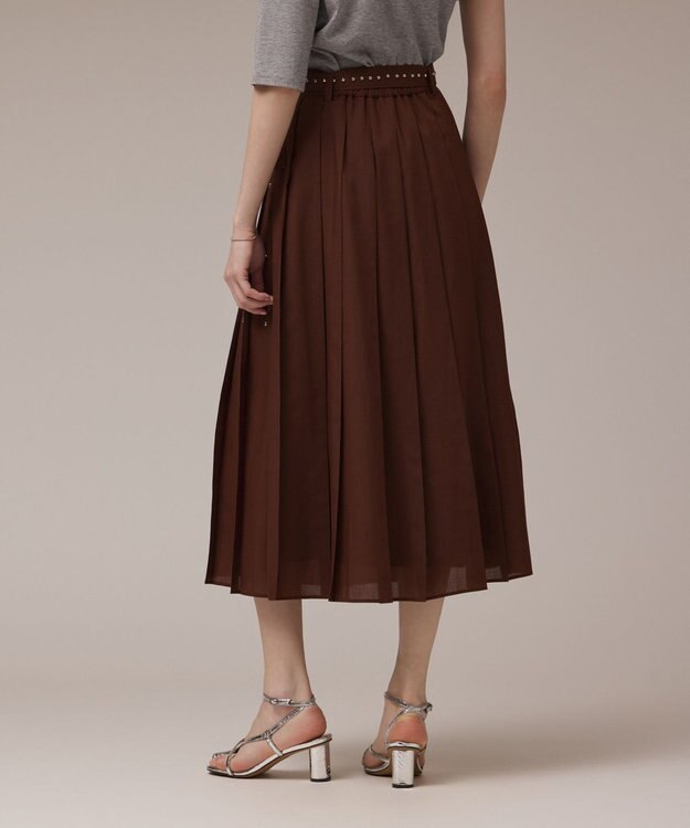 GRACE CONTINENTAL メタルホットフィットスカート ブラウン