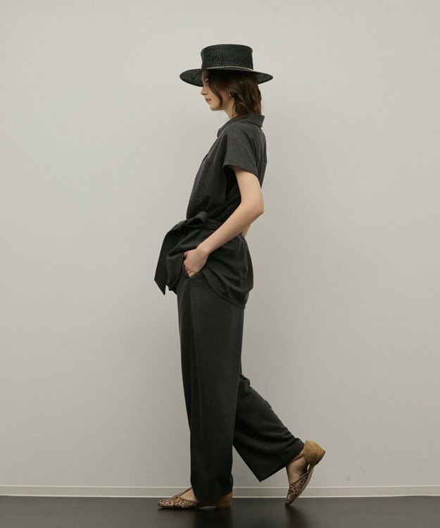 GRACE CONTINENTAL ジャージワークシャツ グレー