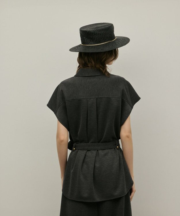 GRACE CONTINENTAL ジャージワークシャツ グレー