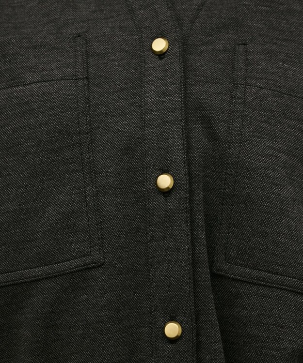 GRACE CONTINENTAL ジャージワークシャツ グレー