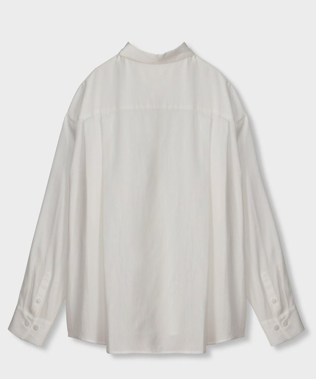 GRACE CONTINENTAL ダブルジョーゼットシャツ ホワイト
