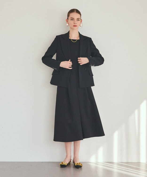 GRACE CONTINENTAL トリアセタックキュロット ブラック