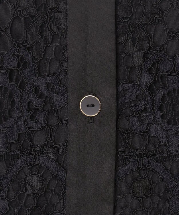 GRACE CONTINENTAL レースボウタイワンピース ブラック