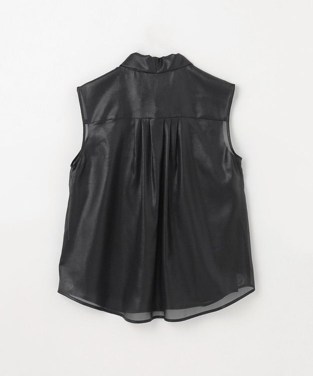 GRACE CONTINENTAL チンツボウタイノースリーブブラウス ブラック