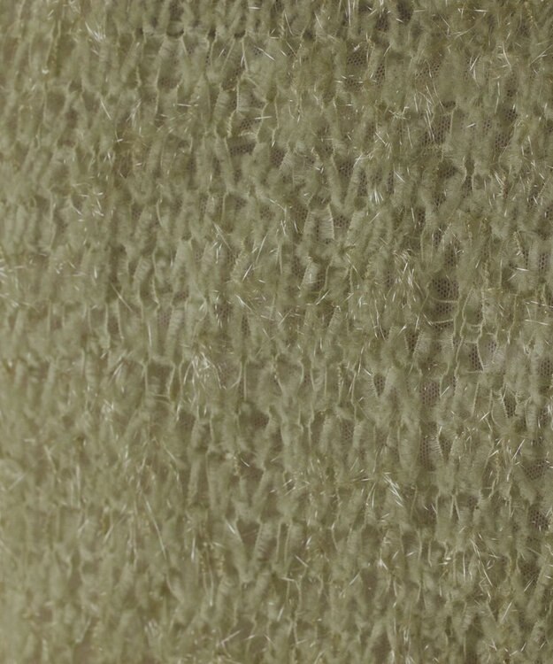 GRACE CONTINENTAL フィルムヤーンニットトップ ライトグリーン