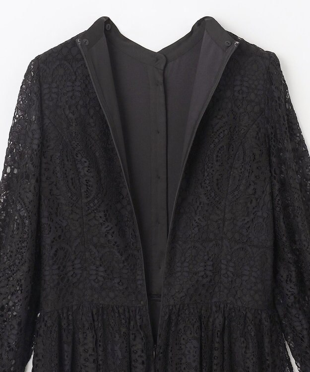 GRACE CONTINENTAL レースボウタイワンピース ブラック