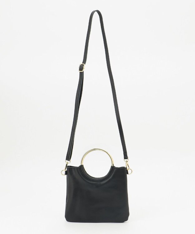 GRACE CONTINENTAL MaisonVincentメタルサークルミニバッグ ブラック