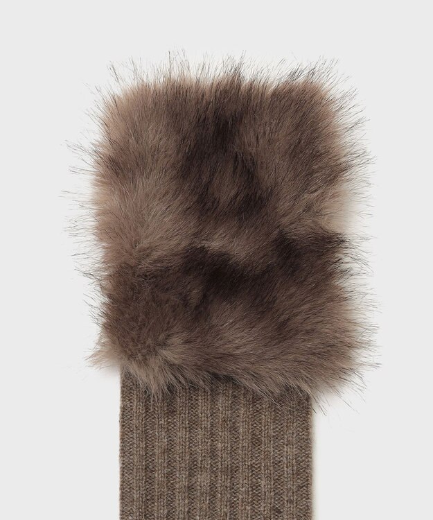 GRACE CONTINENTAL ファーグローブ ブラウン