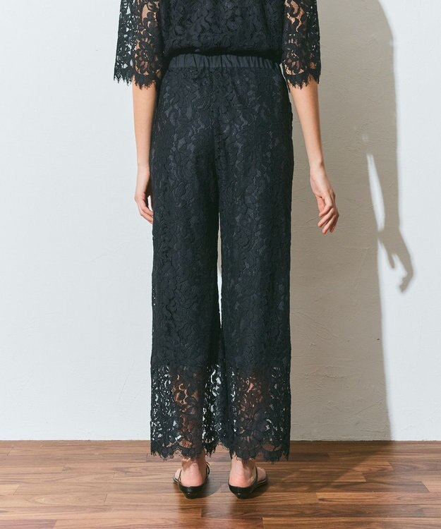 GRACE CONTINENTAL レースイージーパンツ ブラック