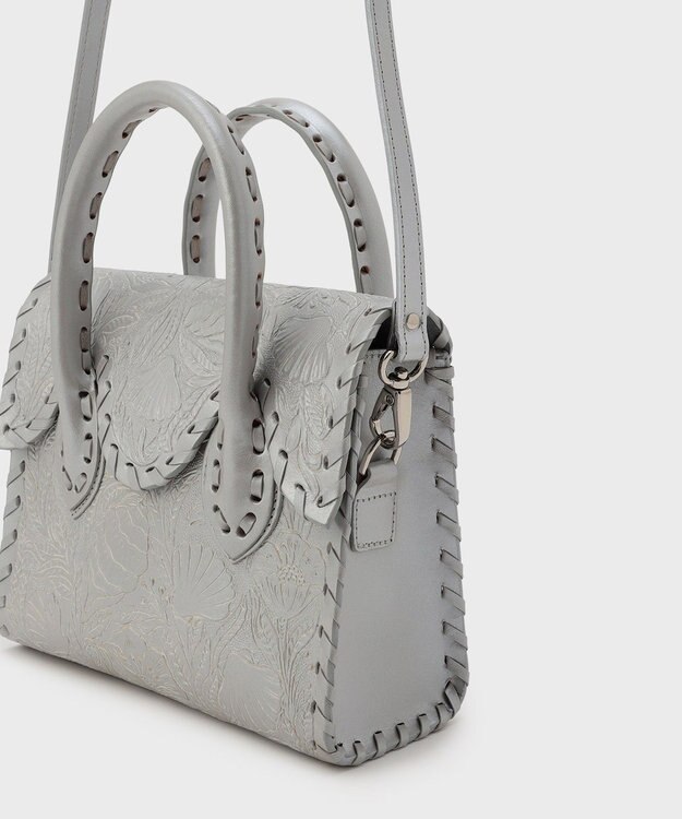 GRACE CONTINENTAL MiniRSHandbag-ga シルバー