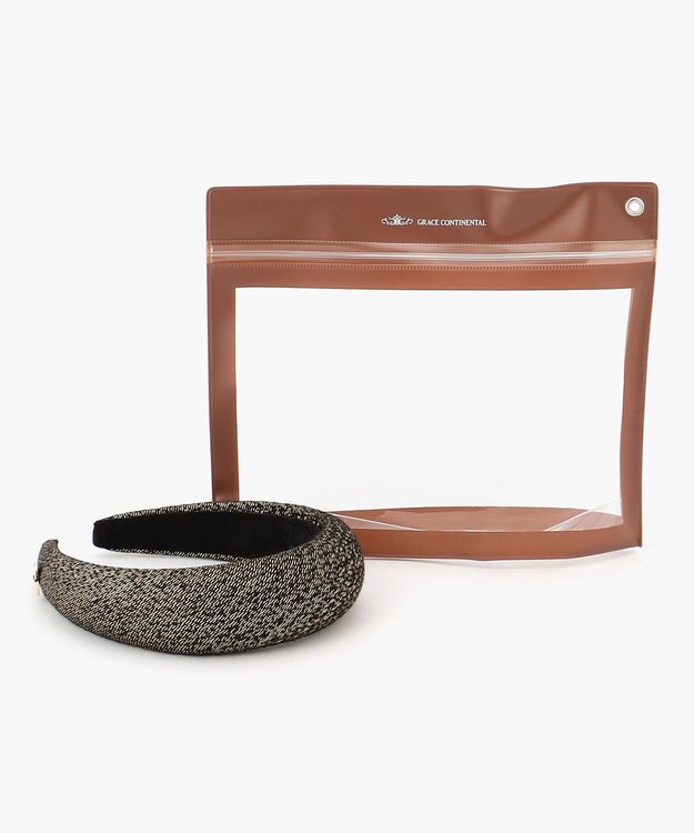 GRACE CONTINENTAL Fabricカチューシャ ゴールド