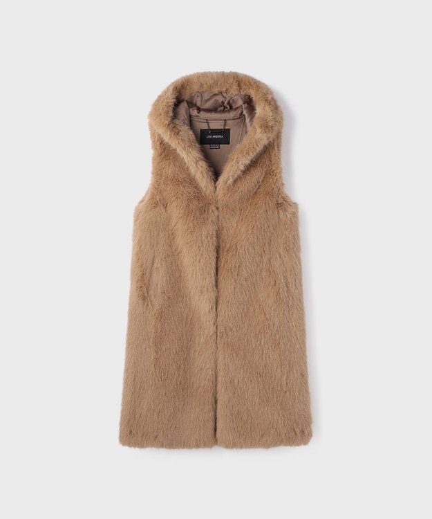 GRACE CONTINENTAL 【LOU ANDREA】フェイクジレ キャメル