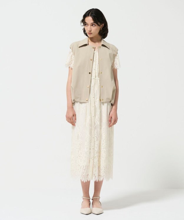 GRACE CONTINENTAL レースドロストワンピース キナリ