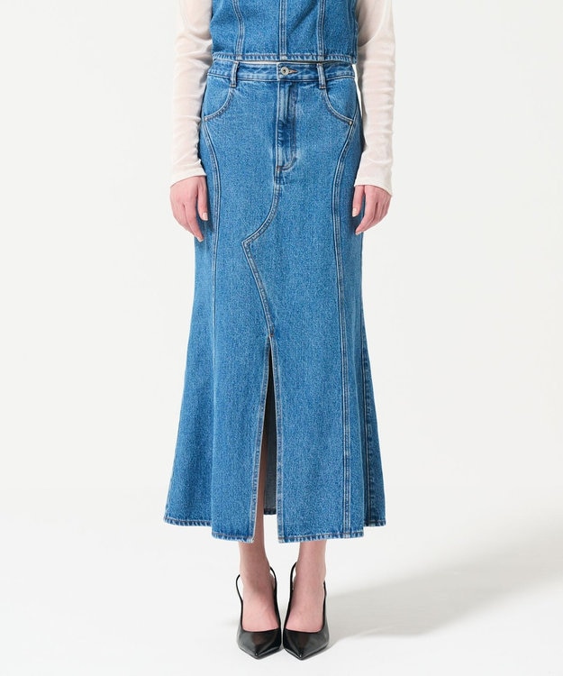 GRACE CONTINENTAL マーメイドデニムスカート インディゴ