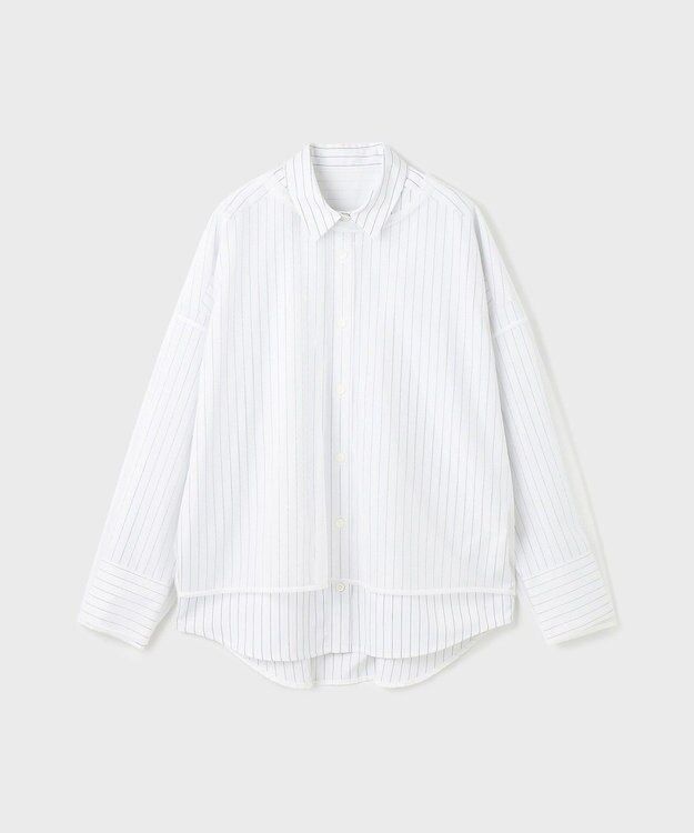 GRACE CONTINENTAL チュールレイヤードシャツ ホワイト