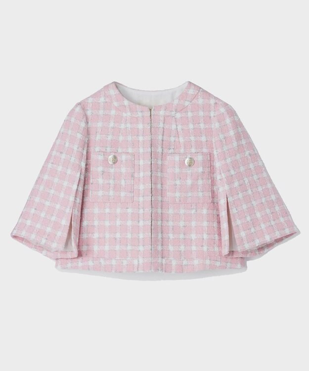 美品！グレースコンチネンタル⭐️チェックツイードジャケット　サイズ38 チェックツイードショートジャケット / GRACE CONTINENTAL